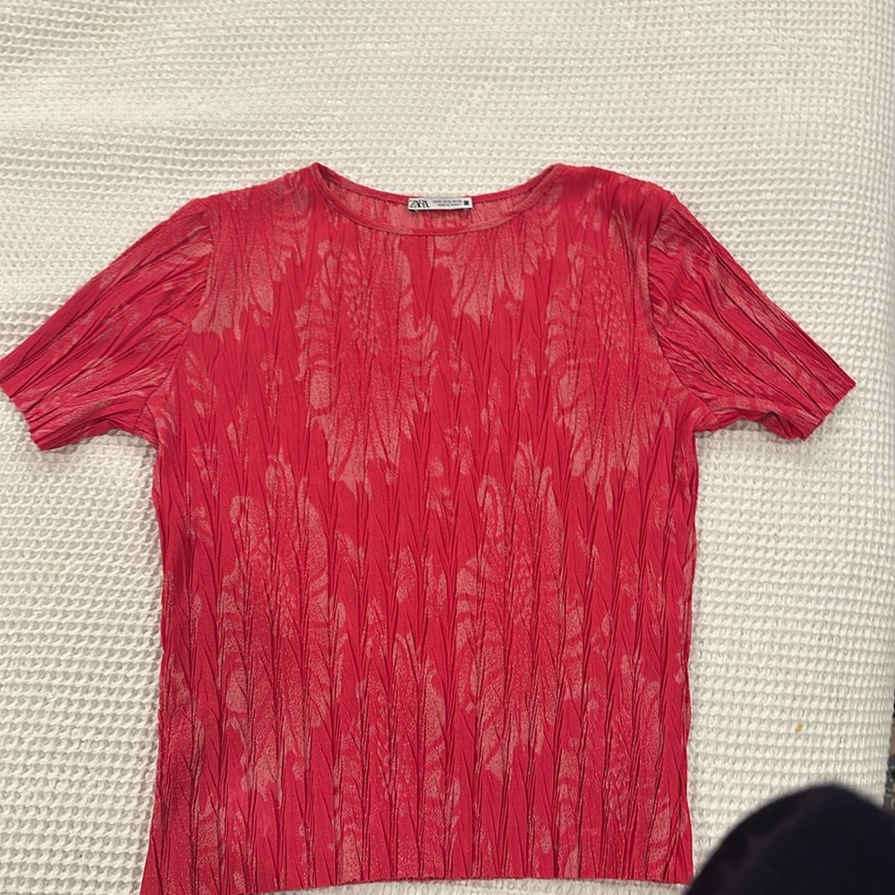 Hot pink Zara top size S NWOT